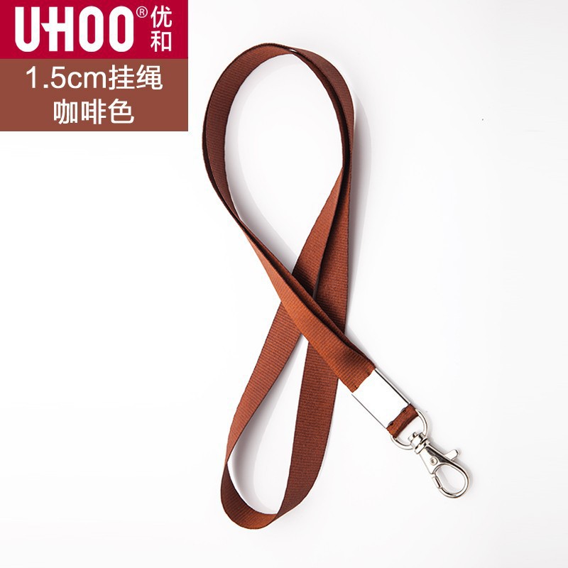 Youhe6742 tarjeta de trabajo cubierta de cuerda de acero inoxidable gruesa hebilla de cuerda de langosta impresión de tarjeta de trabajo de 1.5 ancho