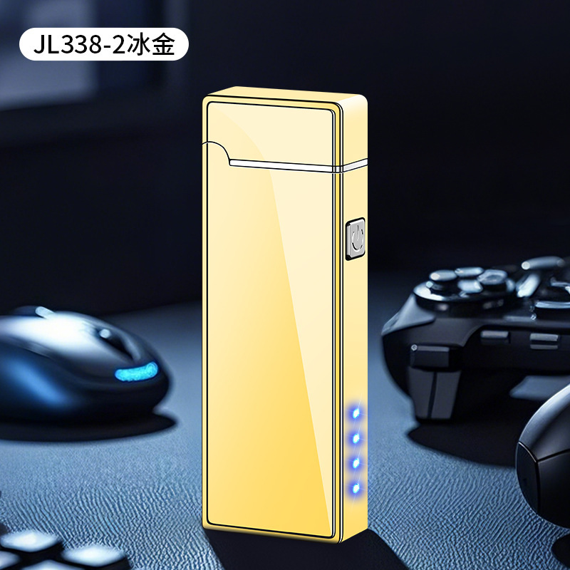 新しいダブルアーク USB 充電式防風ライター、ハイエンドのクリエイティブなパーソナライズされた防風ライター、ボーイフレンド用のインターネット有名人のシガーライター|undefined