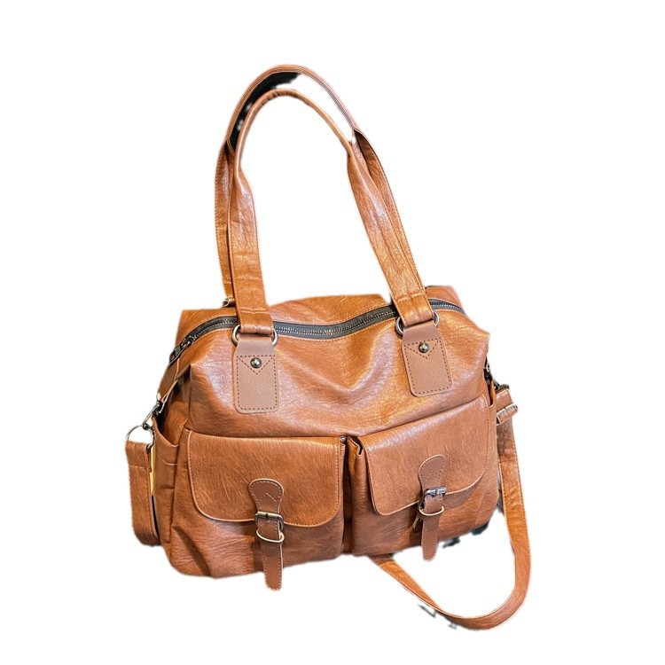 Bolso de axila de gran capacidad para mujer 2024 otoño e invierno nuevo bolso de hombro de moda retro bolso de mujer de ocio de viaje de trabajo
