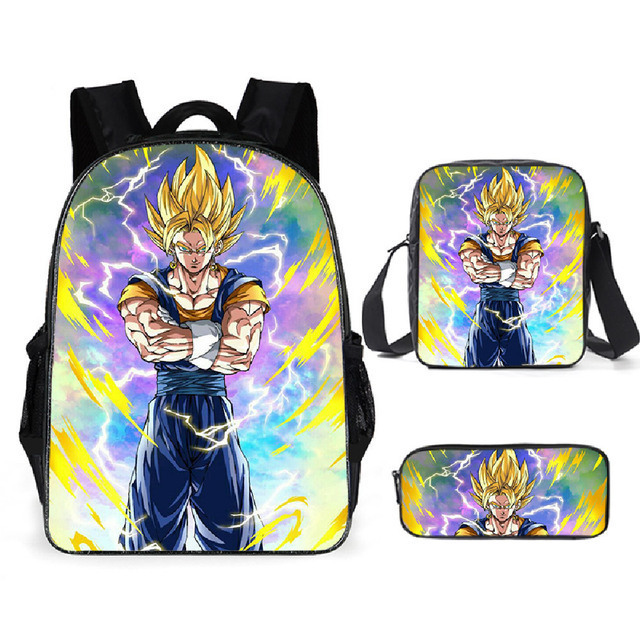 Mochila Dragon Ball de animación transfronteriza, mochila para estudiantes de Dragonball, mochila de poliéster Wukong, bolso de hombro