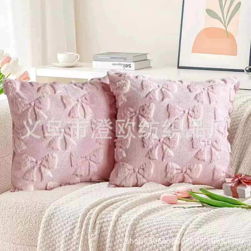 Производитель новый стеганый плюшевый наволочка подушка с бантом