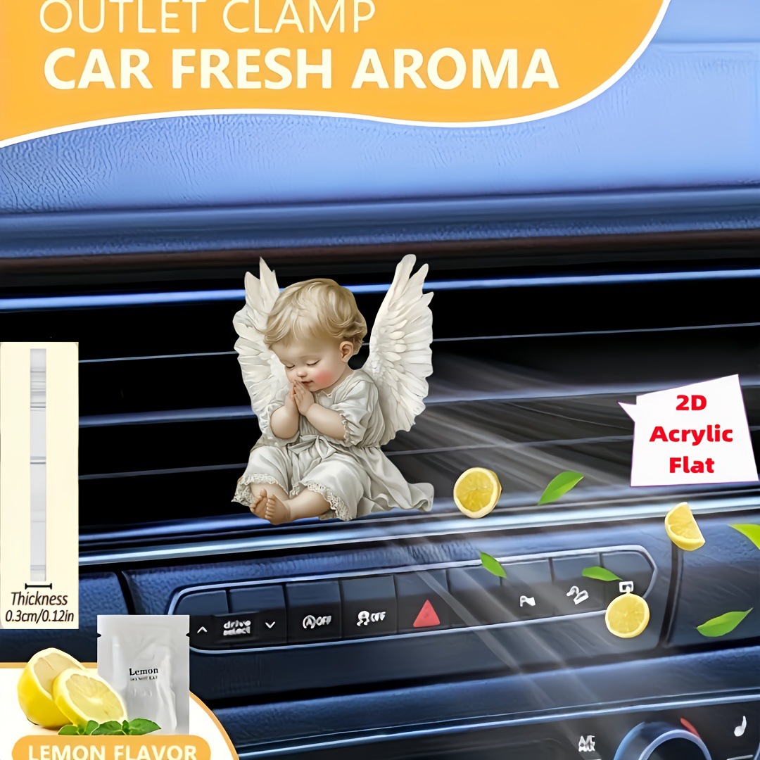 2025跨境可爱亚克力车内出风口装饰香薰夹汽车用品装饰