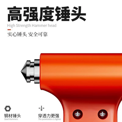 hammer, glass-breaking life-saving device, Qəza çəkici