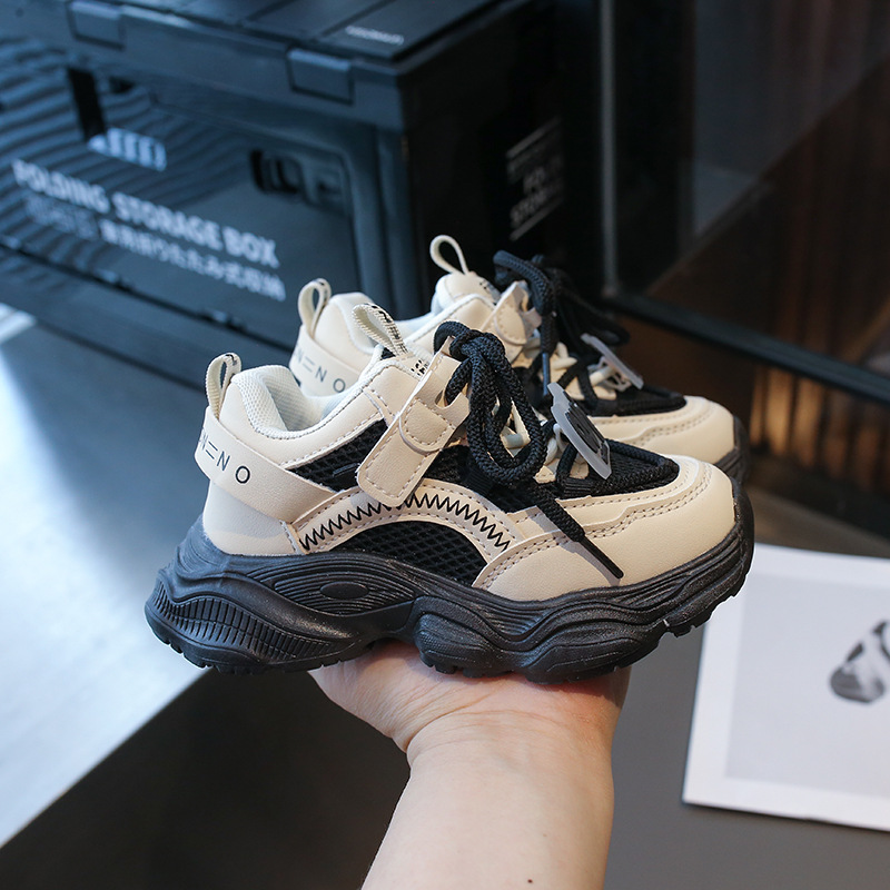 Zapatos para niños, nuevos modelos de primavera y otoño, zapatos deportivos para niños al por mayor, zapatos de malla transpirable para niños, zapatos para correr al aire libre, zapatos de papá para niñas, zapatos de moda