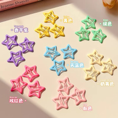 ドーパミンカラー星ヘアクリップキャンディー色少女甘い前髪側ヘアピン砕髪bbクリップ卸売り