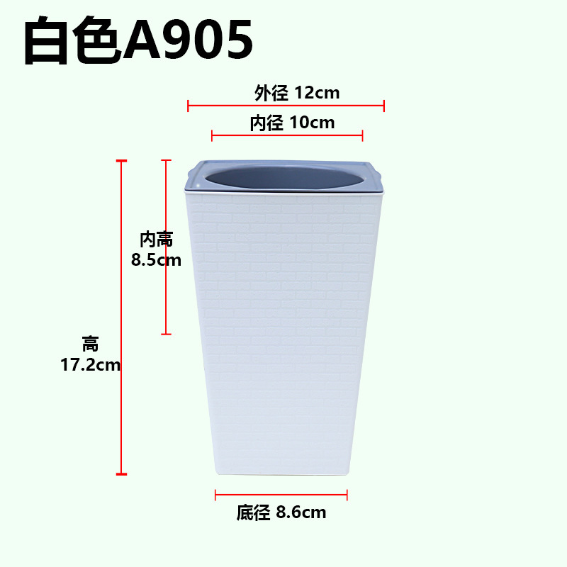 現物クロスボーダー欧林沢プラスチック怠け者盆栽植木鉢煉瓦紋方形高金多色自吸水盆|undefined
