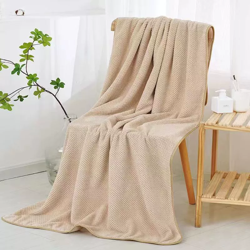 Коралловое мягкое пляжное банное полотенце, повышенная плотность, для салонов красоты