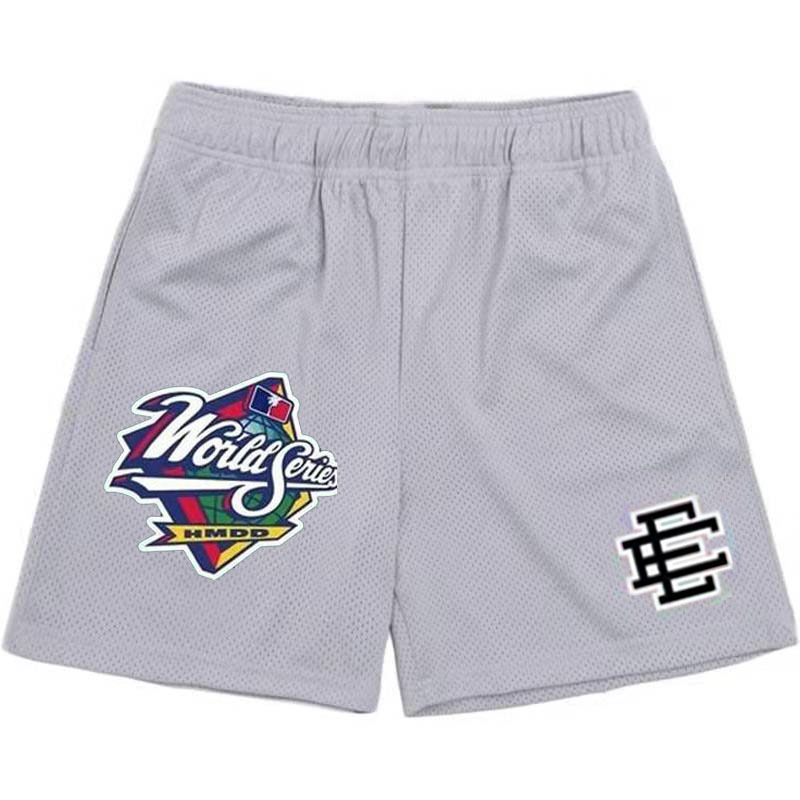Trendy Brand Shorts Fitness Sports Pants Mesh Breathable Quad Pants Major League Baseball Beach Pants Basketball Pants