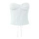 American Style Hot Girl Fish Bone Waist Tie Corset Corset Camisole Vest Low Waist Mini Pleated Skirt Two-piece Suit