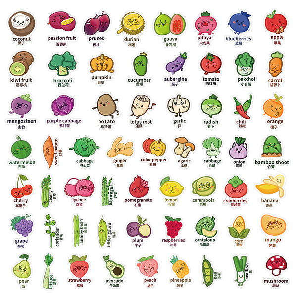 Genuine cartoon green sticker