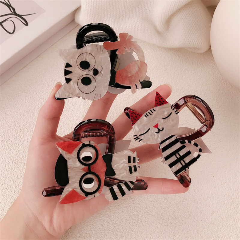 Clip de tiburón de alta gama, nuevo clip de tiburón de tamaño grande, tarjeta de cabello de cabeza posterior