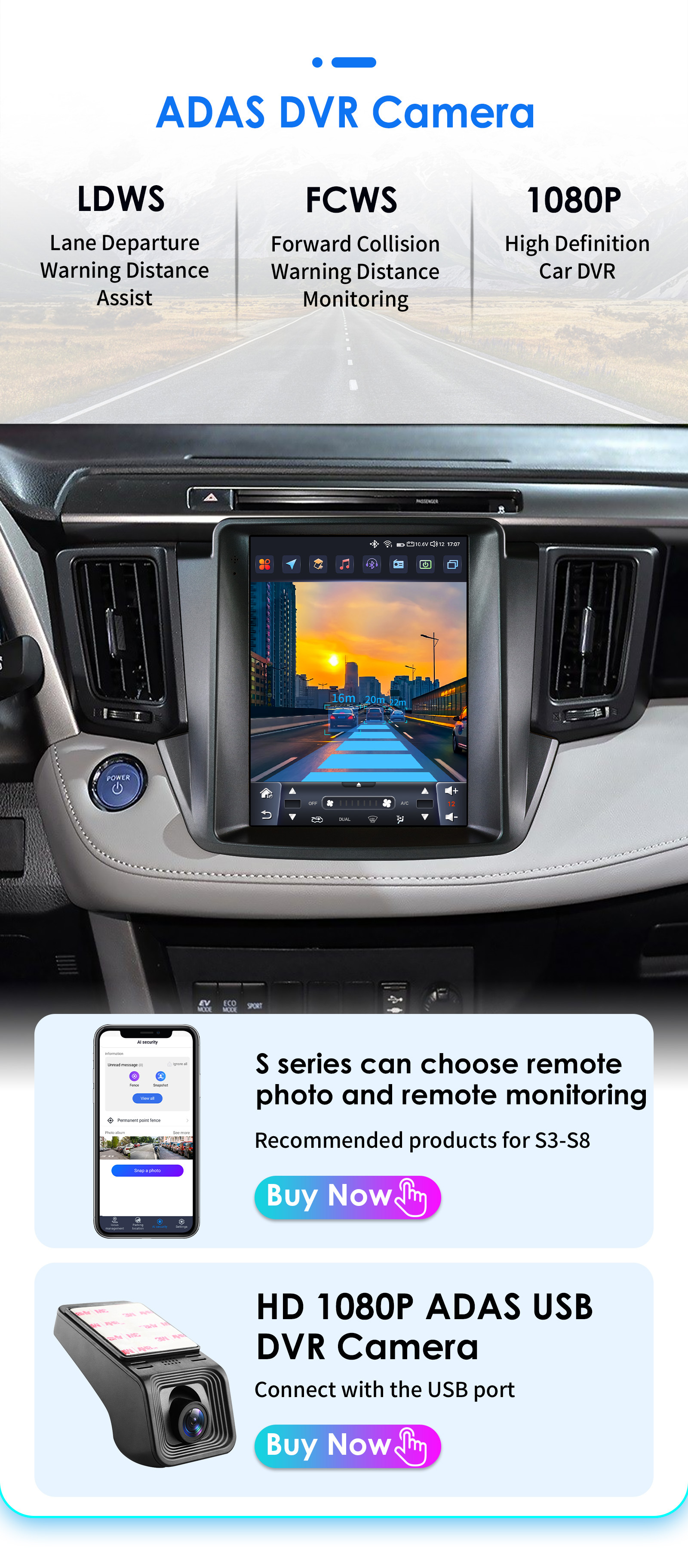 Suitable for 13-18 Toyota Rav4 car radio multimedia player car GPS vertical screen navigator