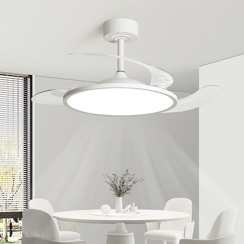 Ventilador invisible 2025 nueva lámpara de ventilador de techo sala de estar comedor dormitorio en ventilador eléctrico Zhongshan lámpara