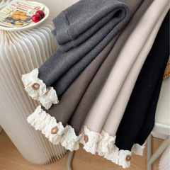 檸里女童加絨打底褲兒童秋冬季加厚一體絨外穿長褲女寶寶冬裝褲子