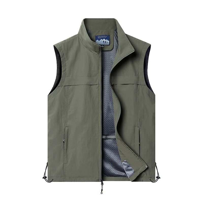 Chaleco de hombre al aire libre camisa de hombro ocio fotografía de montaña primavera y otoño chaleco de pesca chaleco de verano chaleco chaqueta