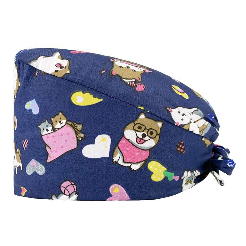 Nuevo Gorro de Enfermera para UCI con Lindos Estampados, Algodón Puro, Gorro de Cocina, Odontología, Belleza y Medicina, Unisex, en Existencia.