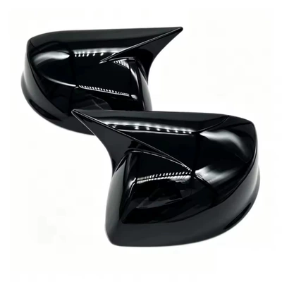 black horn rearview mirror decorative – Şüşə kənarı xromları/moldingləri - 995th-generation-civic-horn-adhesive-painted-black-no-light-model