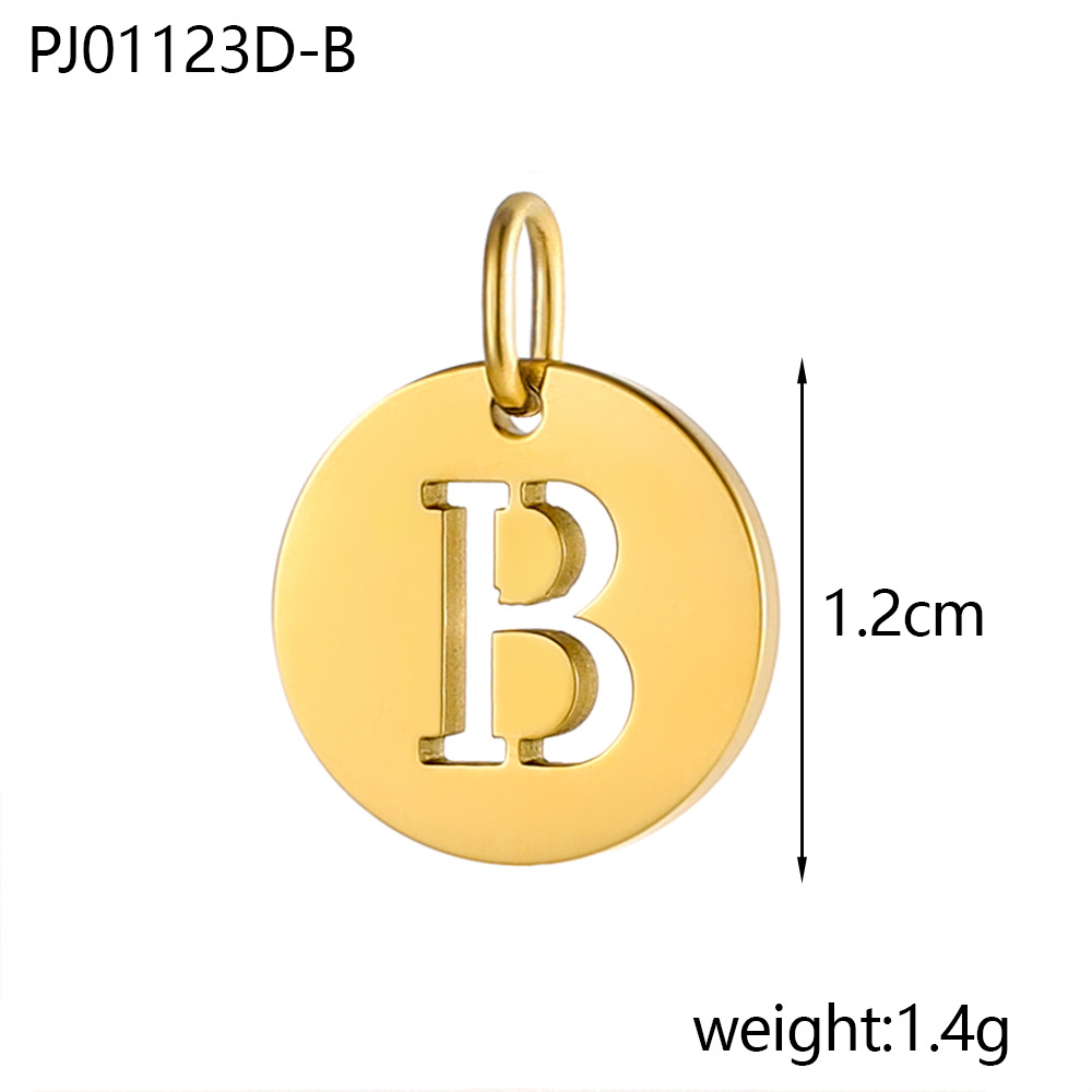 4g Weight Pendant Jewelry Making Type DIY Ornament Accessories Classification 1 Piece Quantity 304 Stainless Steel Material Letter Pattern All Seasons Season Polished Finish Plating Design Retro, Classic Style Style 1 Piece 304 Stainless Steel Letter Polished Pendant DIY Ornament Accessories 4