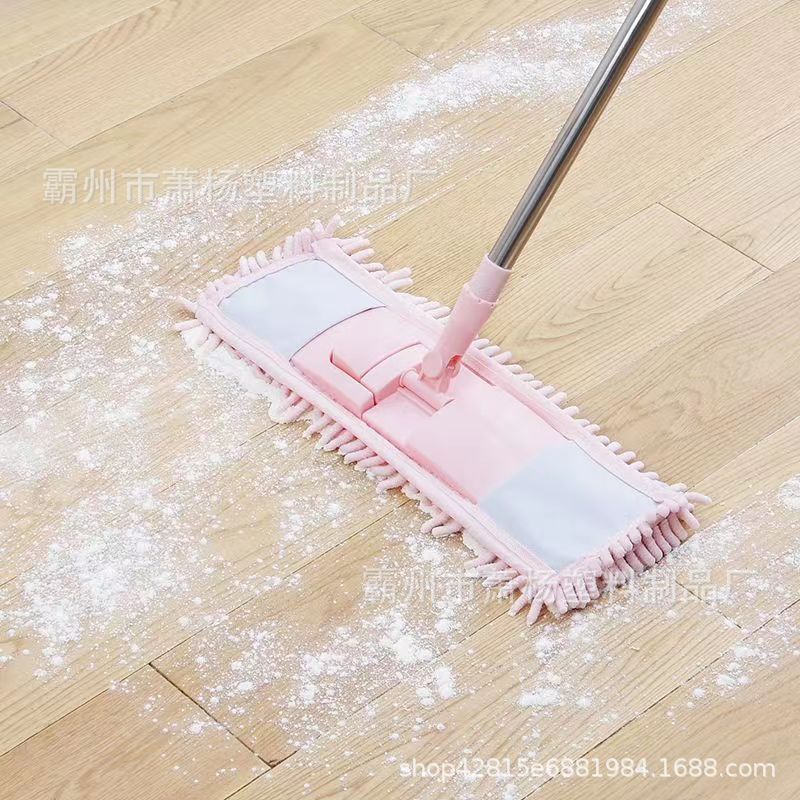 Directo de fábrica chenille trapeador perezoso limpio mojado y seco de doble uso giratorio fregona doméstica