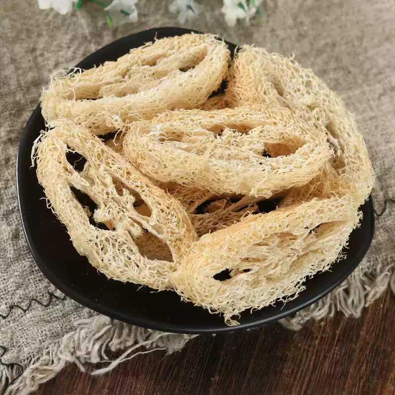 Loofah Sponge 丝瓜络 Si Gua Luo Dried Loofah Fiber 500g Natural Sun Dried Herbal Material specifications