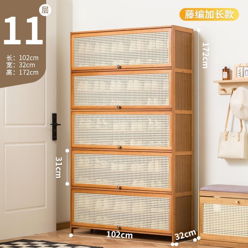 Fábrica directa puerta doméstica almacenamiento interior de gran capacidad ahorrar espacio gabinete de zapatos simple a prueba de polvo dormitorio de alquiler de vivienda