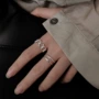 几何女式小众开口指戒