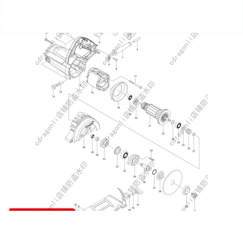 日本makita牧田4100NH3Z云石机配件转子定子开关齿轮碳刷主轴机壳