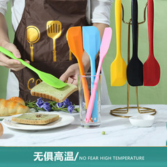 Large Silicone Scraper Baking Cream Spatula Stirring Spade Household Thick Food Grade Silicone Scraper Wholesale