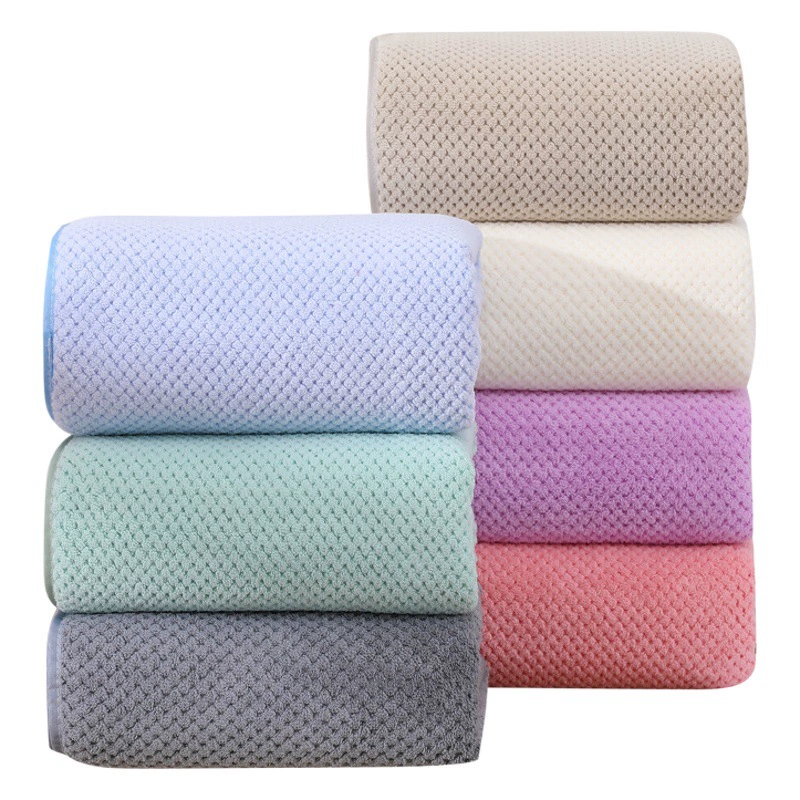 Полотенце в клетку с ананасом, банное полотенце, квадратное полотенце, бамбуковый уголь, мягкое впитывающее, быстросохнущее, бытовое, для взрослых, большое банное полотенце, производитель оптом