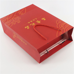 New luxury gift handbag gift bag fish glue ganoderma lucidum matsutake morel mushroom gift bag