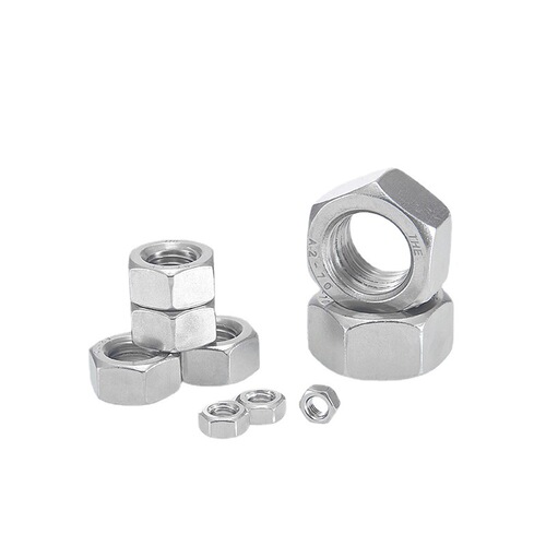 Factory direct sales 304 stainless steel nut external hexagonal nut DIN934 wholesale nut