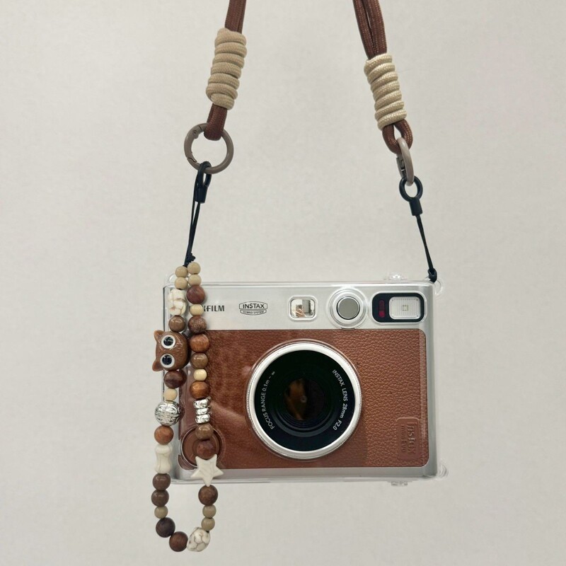 Suitable for Fuji Minievo Protective Case Transparent Shell Accessories Shoulder Strap Lanyard Evo Crystal Shell Portable Chain