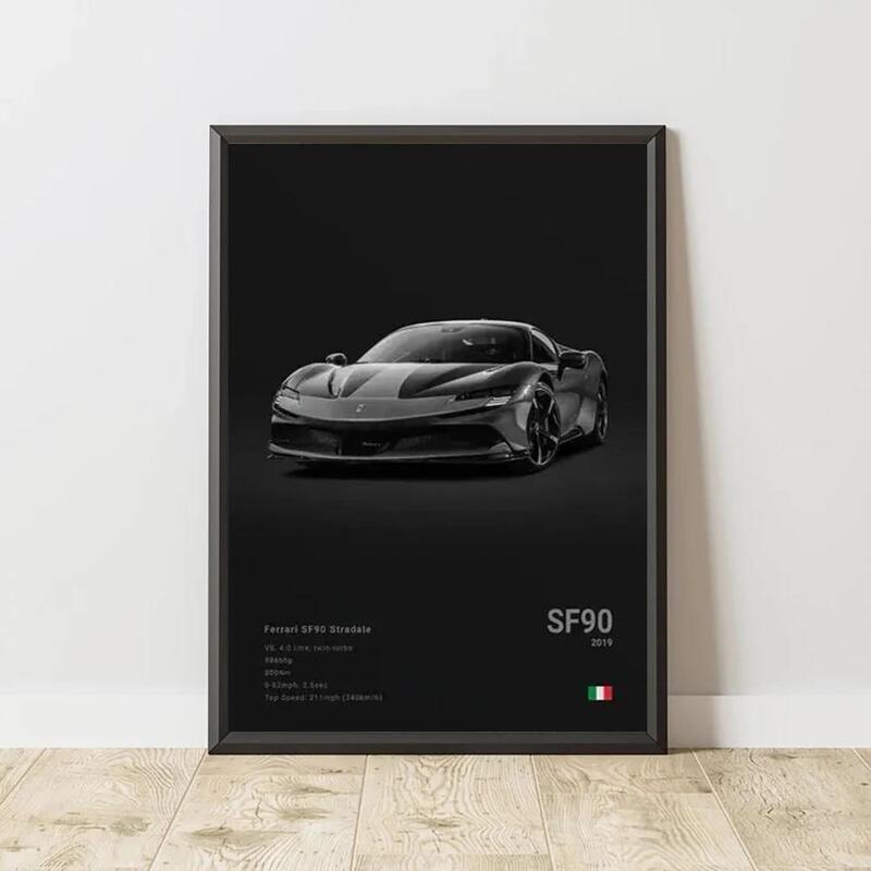 レーシングスポーツカーのキャンバス絵画装飾絵画ポスター絵画コア AliExpress temu Amazon 卸売販売|undefined