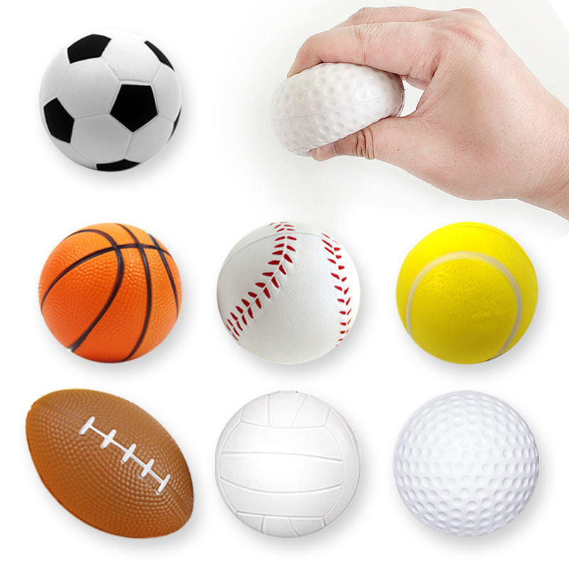 Amazon 6.3cm Sponge Foam Foot Basket Net Stick Rugby Sports Stress Relief Toy Decompression Gadget