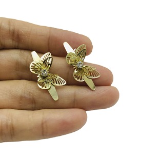 Handmade DIY rhinestone butterfly shoe flower metal butterfly diamond shoe accessories headdress decoration butterfly decorative buckle shoe buckle flower