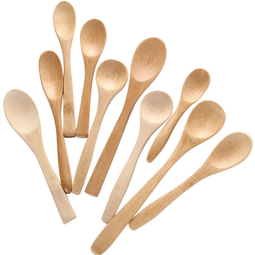 Engraved natural bamboo spoon small wooden spoon wholesale coffee stirring spoon honey jam spoon dessert spoon spoon spoon powder spoon