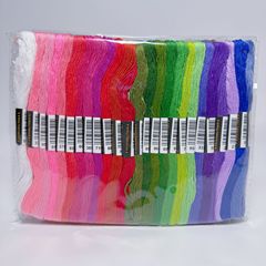 クロスステッチ糸 50色 100色 150色 各6本 8m ポリエステル綿刺繍 DIY刺繍糸 配線