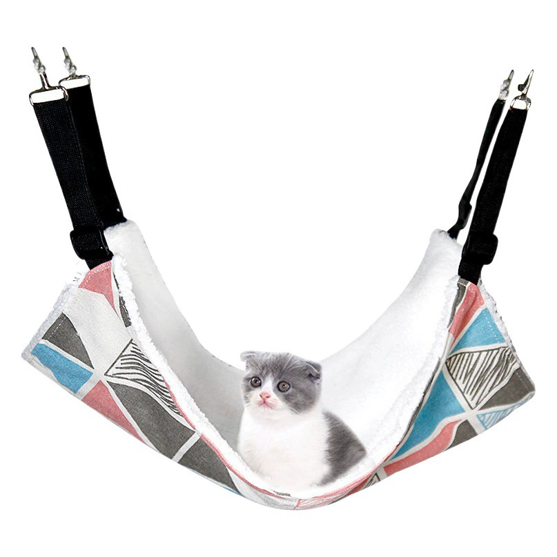 Гамак для домашних животных Гамак для кошек Подвесной кошачье гнездо Подвесной дышащий гамак для кошек Летний двусторонний моющийся Гамак