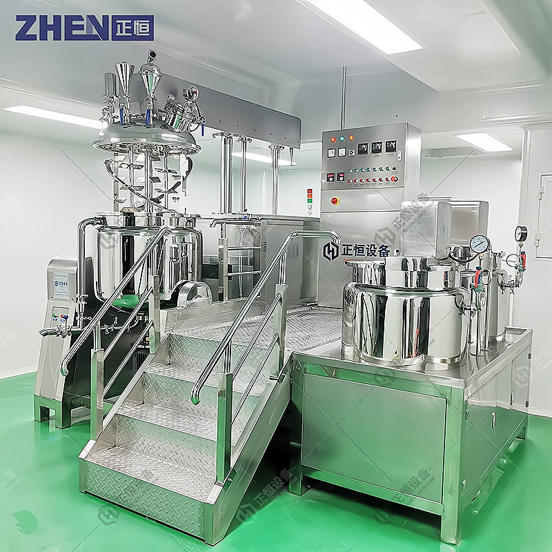 Zhengheng 200L вакуумная гомогенизирующая эмульгирующая машина гидравлический подъем высокоскоростной сдвиг гомогенизирующая машина крем медицина эмульгирующий горшок