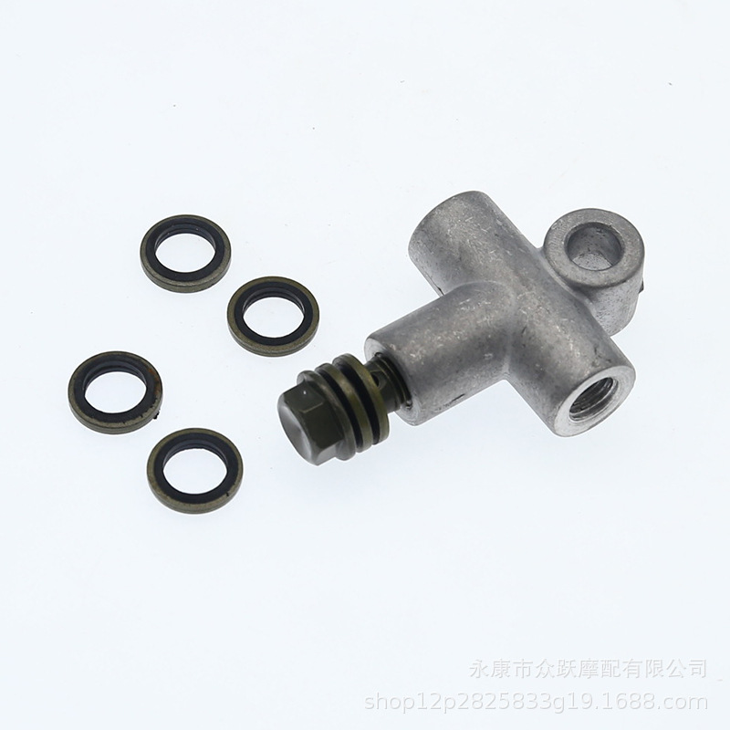 Motorcycle Electric Tricycle Double Disc Brake Oil Pipe Tee Joint Double Caliper Brake Oil Pipe Tee Adapter