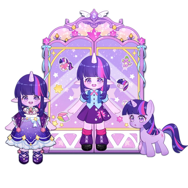 Лошадка, наклейка для accessor princess для наряжания, милая игрушка