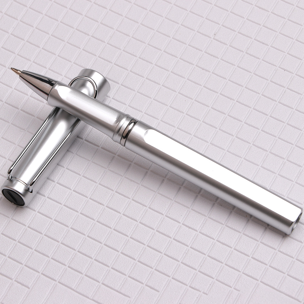 Bolígrafo de gel de alta gama con acabado metálico pintado con spray, ideal para estudiantes, promociones corporativas, personalización empresarial y regalos de oficina.