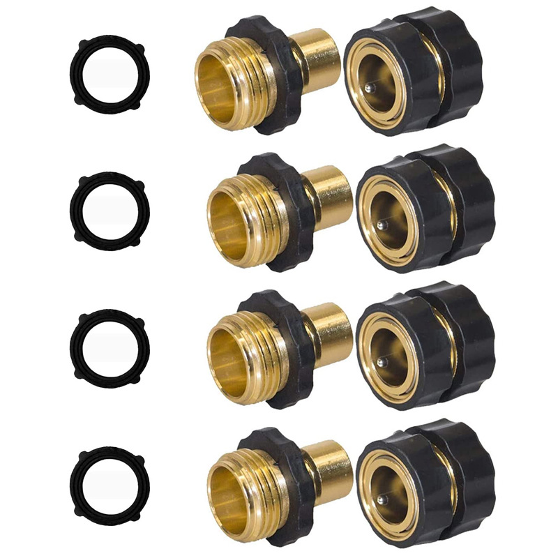 American Style 3/ 4inch Hose Quick Garden Connectors Male And Female Set_voghion.com