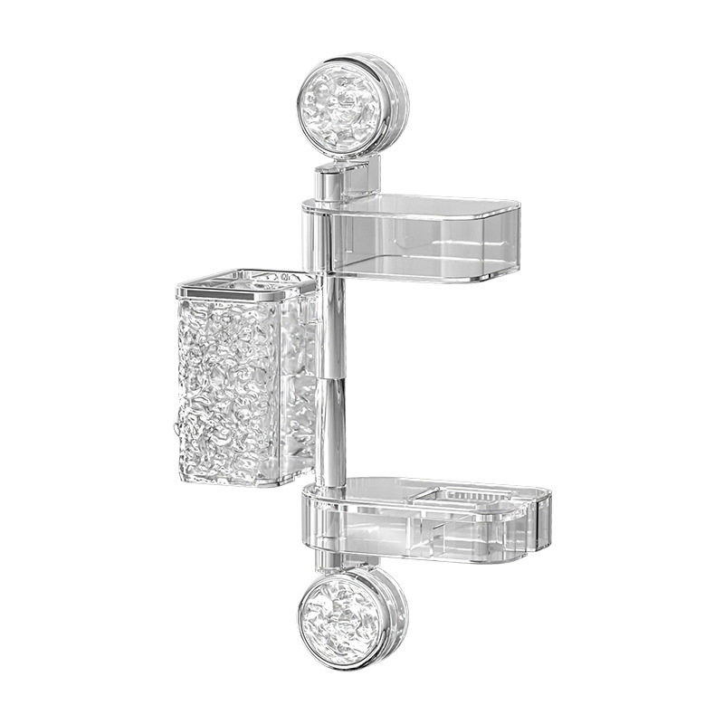 Soporte de secador de pelo con ventosa, sin perforación, secador de pelo giratorio multifuncional, soporte de conducto de aire montado en la pared del baño