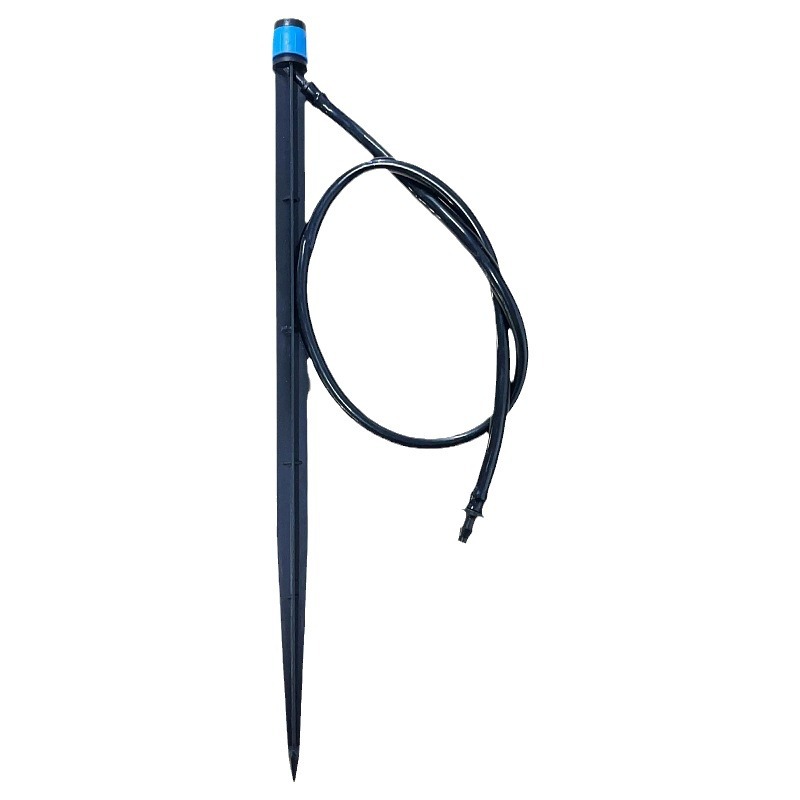 28 centímetros de rociador azul redondo con 1 m 4 / 7 tubo capilar ajustable cerrado riego por goteo de árboles frutales invernadero