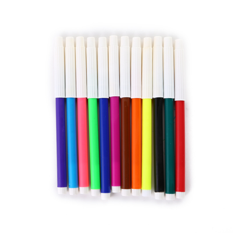 Fábrica de producción de suministros de arte graffiti pintura cepillo bolsa de producción de comercio exterior 12 color acuarela pluma de color