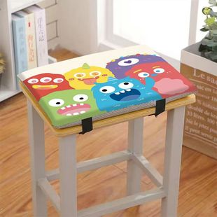 Campus Chair Cushion Cartoon Student Classroom Chair Cushion Sedentary Pain-proof Stool Ass Seat Cushion Foam Thickened