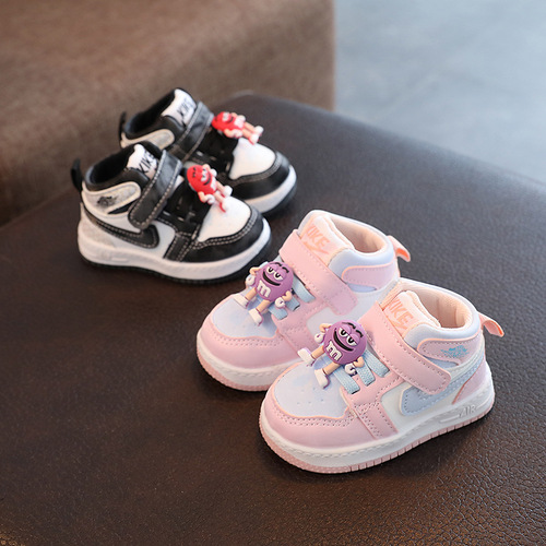 Baby sports shoes sneakers autumn cartoon 0-3 years old 1 soft sole non-slip children's casual shoes toddler shoes boys and girls shoes