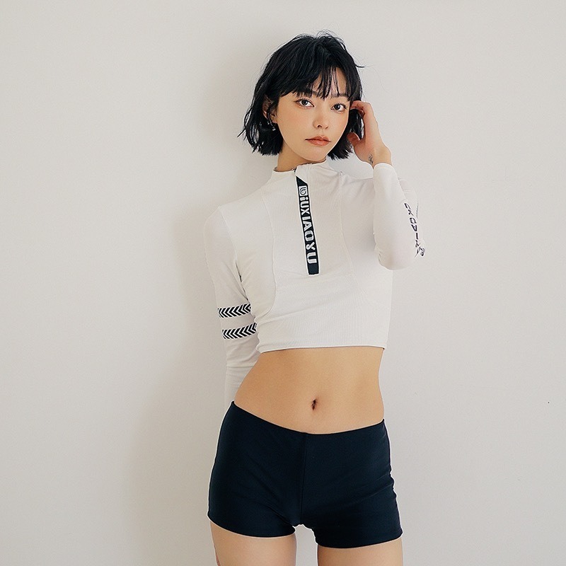 新型セクシー長袖分体三点セット水着女性日焼け止めが痩せています。|undefined