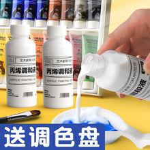 100ml丙烯颜料调和液丙烯画稀释剂diy数字油画调和剂粘土石膏娃娃